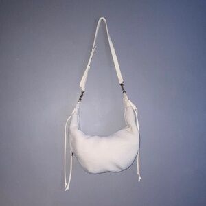Cream AMERICAN EAGLE Faux Sherpa Large Crossbody Bag